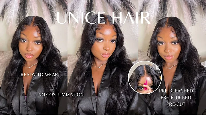 BYE BYE KNOTS🥰! Real Invisible knots Wig-PreBleached, PreCut, & Glueless wig ft Unice hair