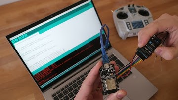 ESP32 programmed with Arduino to read 7 PWM signals from Microzone MC8RE