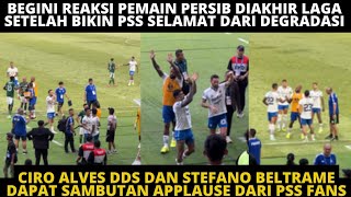 REAKSI PEMAIN PERSIB USAI BIKIN PSS SELAMAT DEGRADASI. CIRO DAN DDS DAPAT APPLAUSE DARI SUPORTER PSS