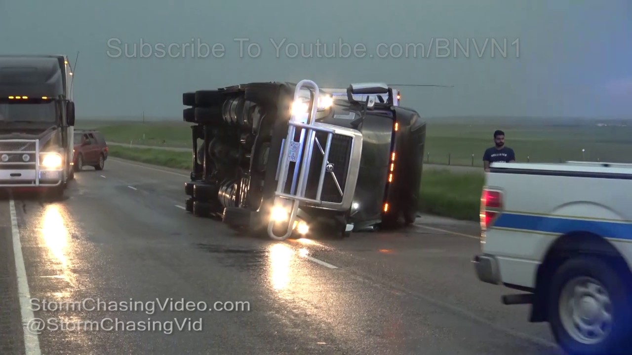Shelby, MT wrecks from extreme winds - 6/8/2017