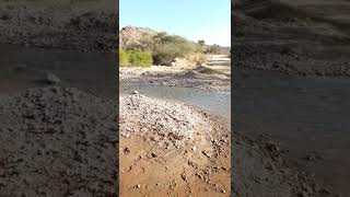 Camino desde el Dique Cabra Corral hacia la intersección de la Ruta N9-Salta Argentina