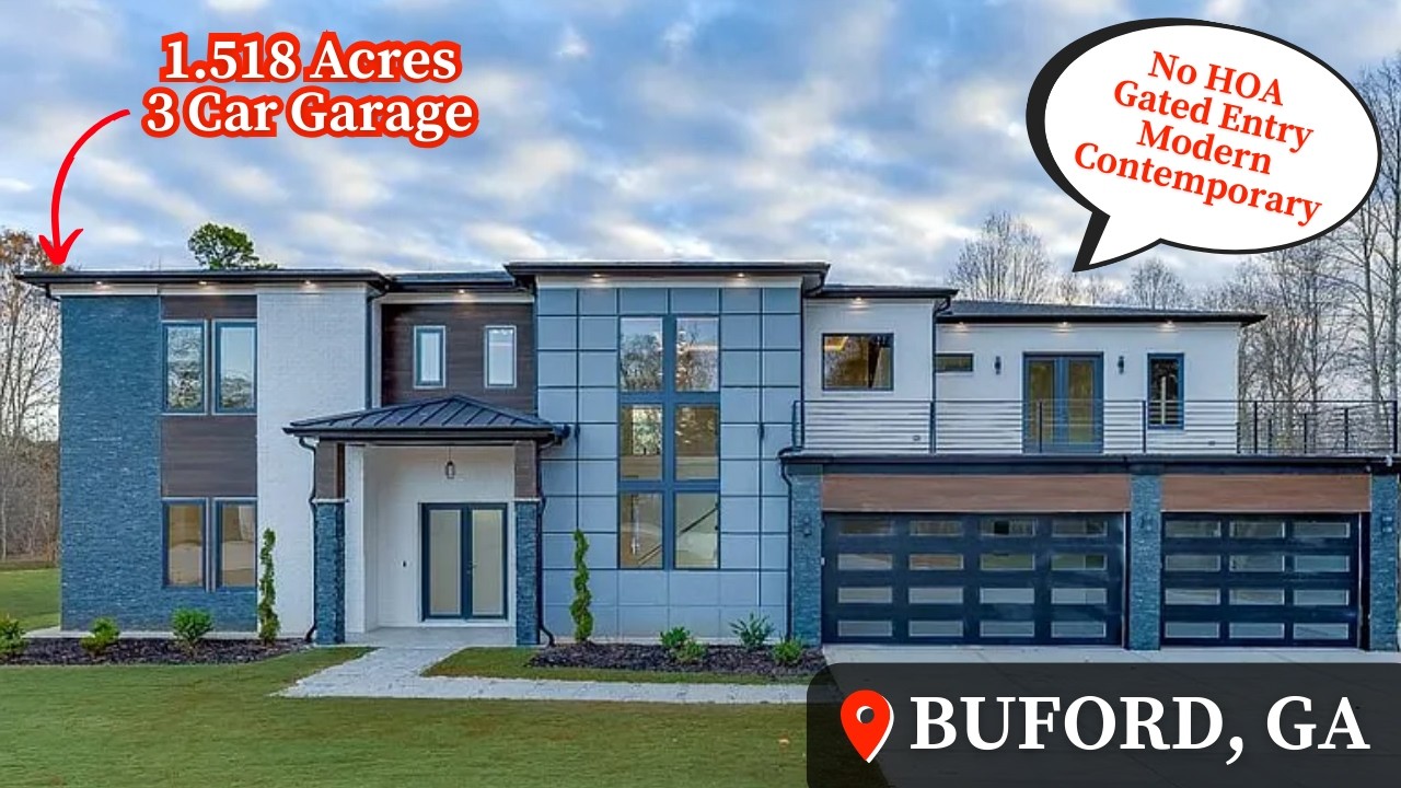 Жизнь в Буфорде, Джорджия | Современный стиль | Новостройки | Экскурсия по дому | Новые дома в Ат...