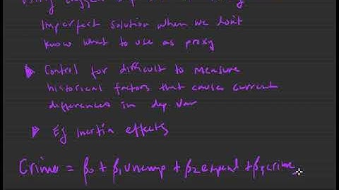 Linear Econometrics: Lagged Dependent Variable as Proxy