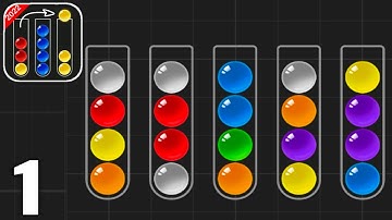 Ball Sort Puzzle - Color Game - Gameplay Walkthrough Part All Levels 1-25 (Android & iOS)