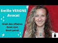 Emilie vergne avocat  droit des affaires droit civil droit pnal