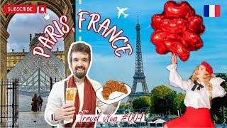 3 Days in Paris(4K) 2024 I Spring in Paris,France🇫🇷 I😱😱 رحلتنا ٣ أيام إلى باريس- طلعنا لقمة برج ايفل