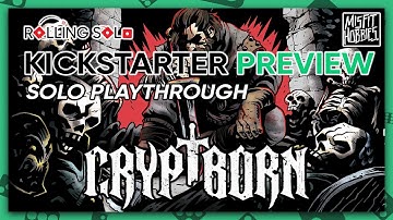 Cryptborn | Kickstarter Preview | Solo Playthrough | A Solo Souls-Like Roll And Write