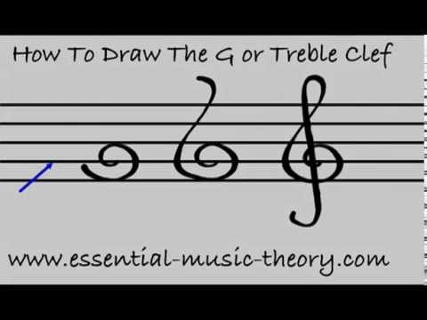 How To Draw The G Clef (Treble Clef)