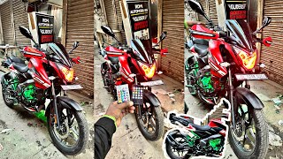 NS 125 modified orange colour | NS 125 headlight handmade drl modified | pulsar ns 125