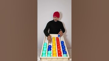 Fun & Chaos: Color Ball Sorting Challenge 🟢🔴🟡🔵 | Fun Games #game #satisfying #shorts