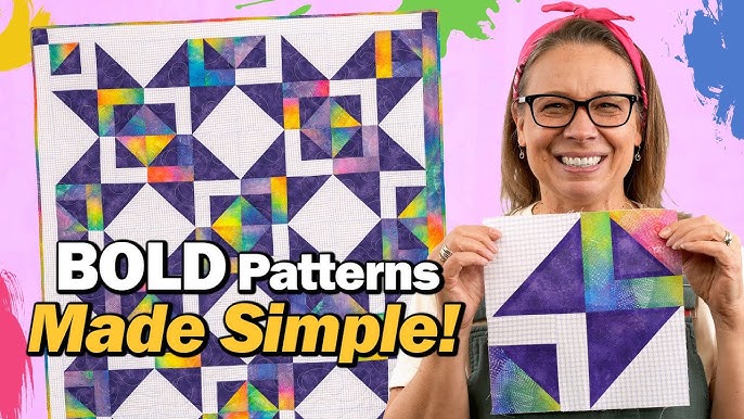 8 NEW Bold Quilt Patterns - New Book! 