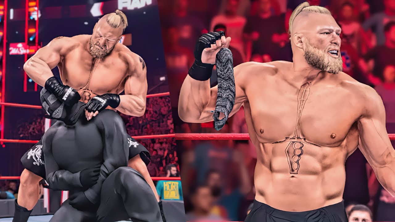 BROCK LESNAR UNMASKS CROWN JEWEL INTIMIDATOR!