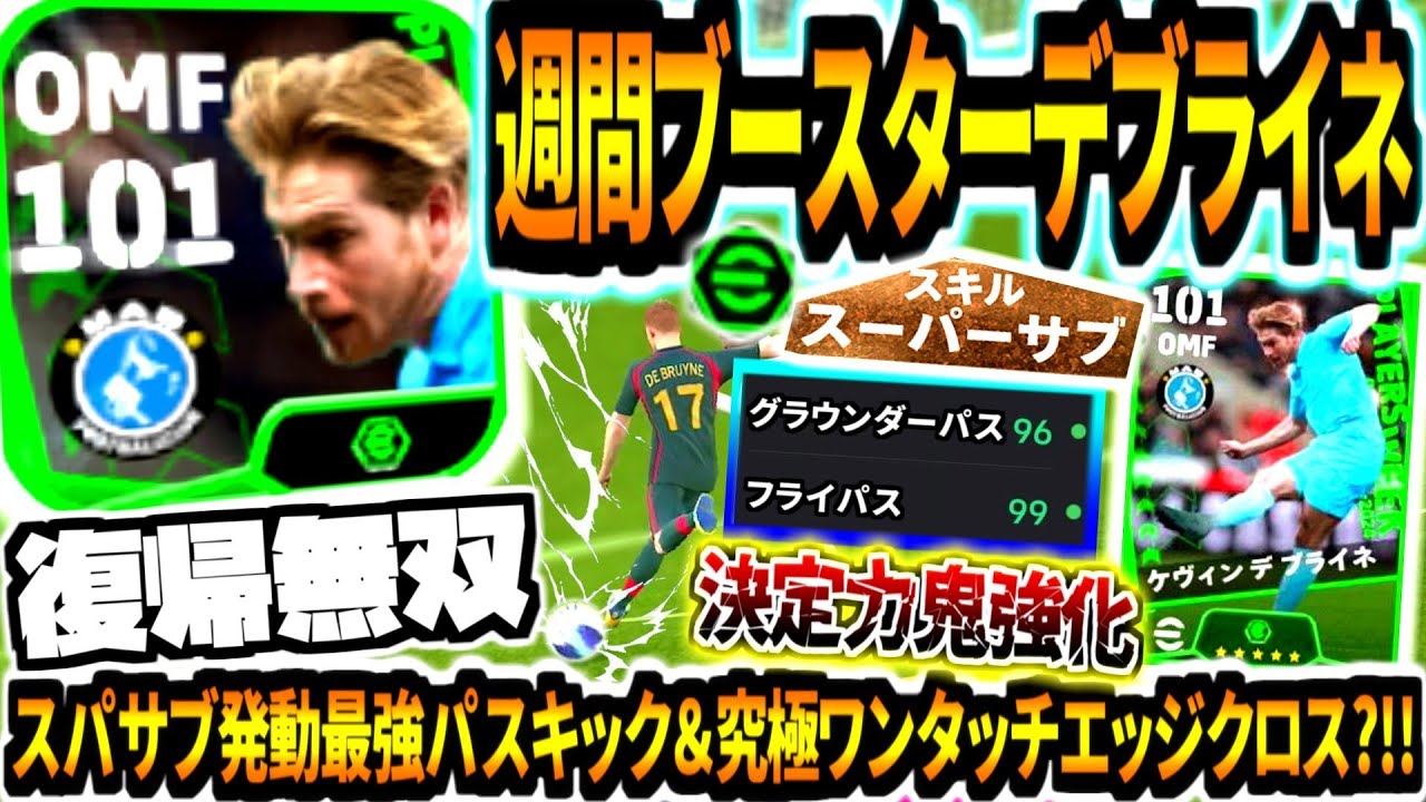 Unrivaled Return!!!] Weekly Booster De Bruyne Used! Super Sub