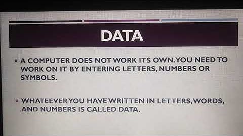 Computer Class-1 Ch-8 Data and Memory by Priyanka Shrotriya