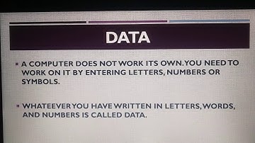 Computer Class-1 Ch-8 Data and Memory by Priyanka Shrotriya