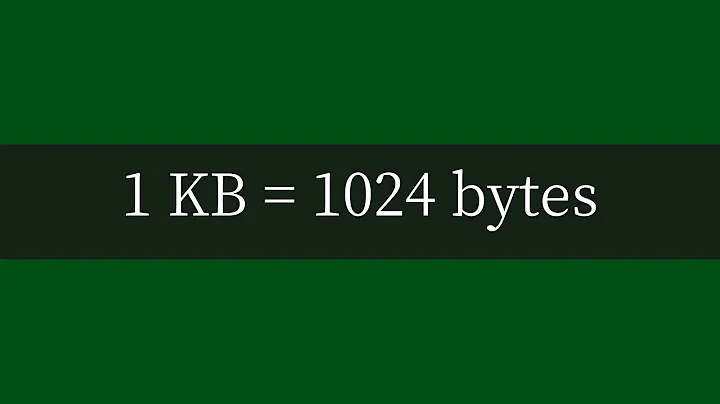 How many bytes make 1 KB?