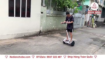 Xe điện 2 bánh thăng bằng Mini Robot C1 K4 tay cầm, có khớp nối |Baby diamon