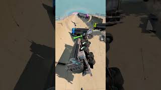 🚚🚒😎Springboard vs 6 Trucks with Cars #beamngdrive #beamngmods #LongestBusCrash