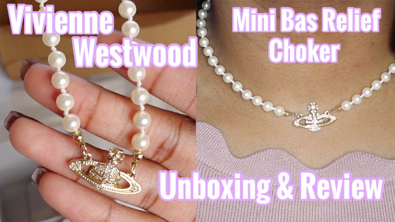 Vivienne Westwood MINI BAS RELIEF UNISEX - Necklace -  cream/silver-coloured/off-white - Zalando.co.uk
