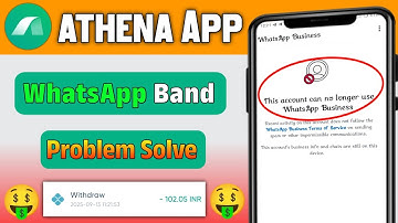 Athena App WhatsApp Ban 100% Problem Solve| Athena App| New WhatsApp Online Earning App| @Kamaizone|