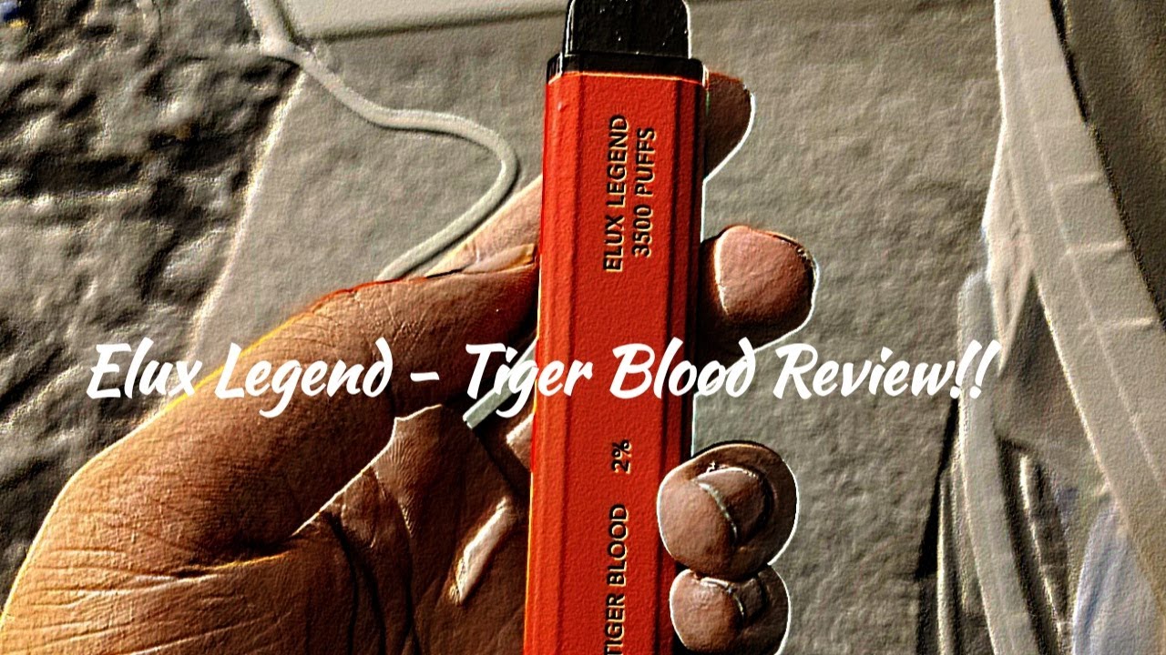 Elux Legend 3500 Puff Tiger Blood Vape Review! YouTube