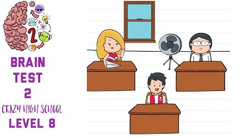 Brain Test 2 Crazy High School Level 8 Regina wrote a love letter for Jack Walkthrough