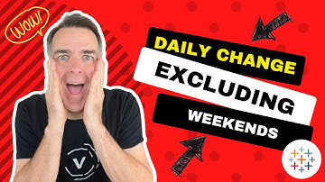 How I Calculate Day over Day Change Excluding Weekends in Tableau