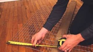 I walk you through how to make a 30" x 36" x 16" rabbit wire mesh cage to be mounted or hung. This cage has 7.5 sq ft and is used 