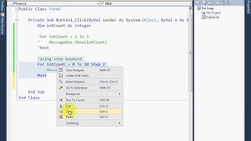 VB NET Lecture 14   For Next Loop