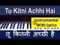 Tu kitni achhi hai  instrumental with lyrics hindi  english  bollywood song  mother day special