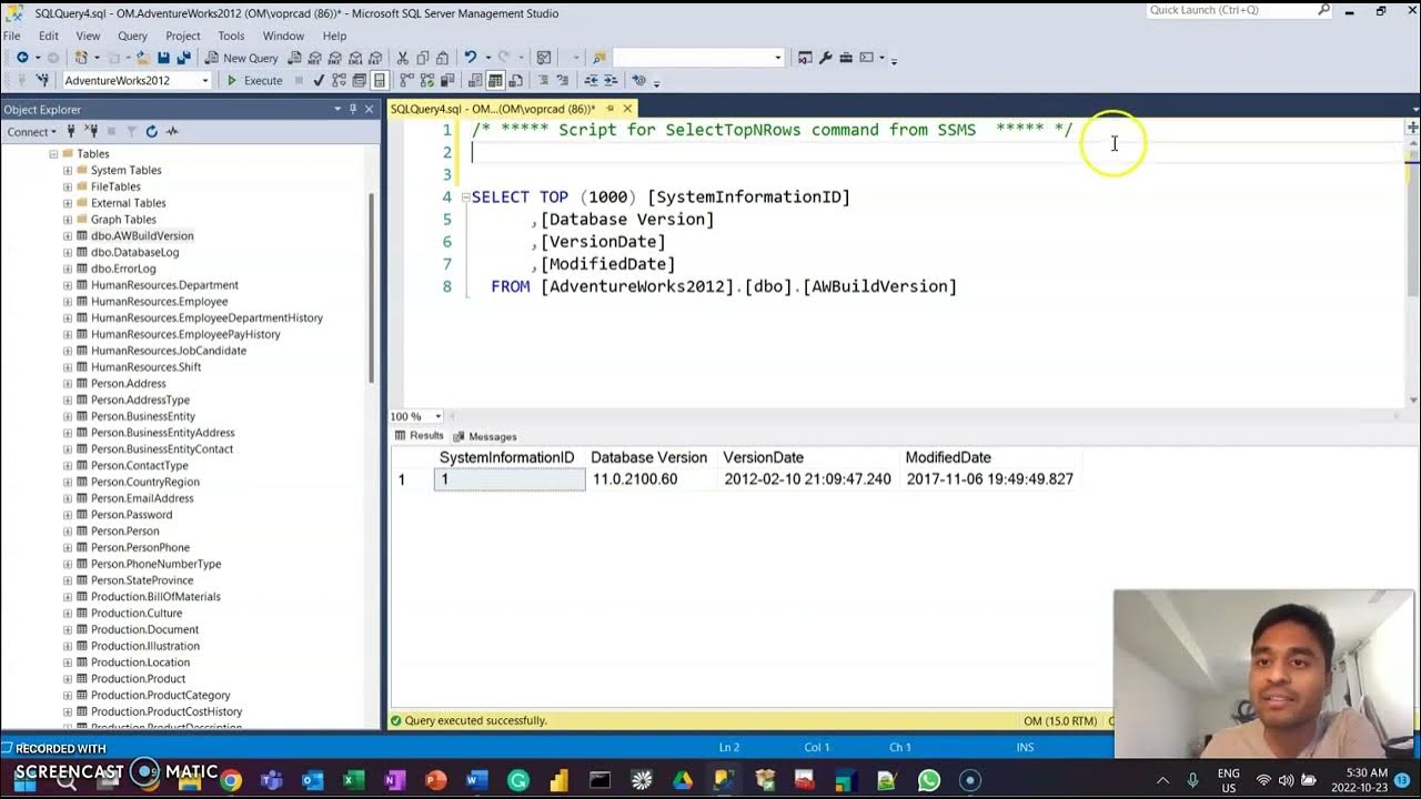 How to comment in SSMS SQL server - YouTube