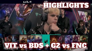 Vitality vs BDS + G2 vs Fnatic - All Games  Highlights | Round 1 LEC Spring 2024 Playoffs