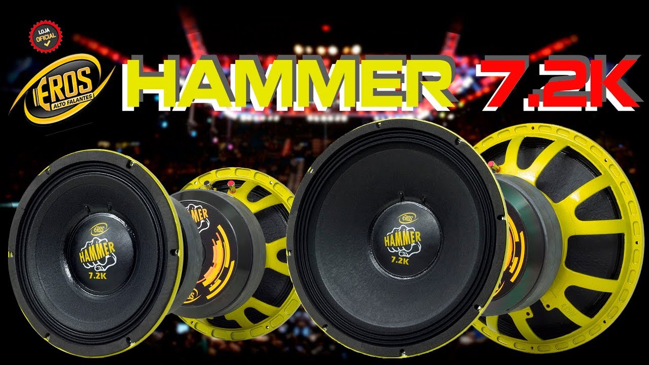 Vem tranquilo!!! Woofer Pancadão Eros Hammer 7.2K - [ Premier Shop