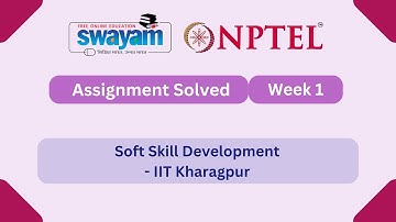 Soft Skill Development Week 1 || NPTEL ANSWERS || MYSWAYAM || #myswayam #nptel #nptel2025