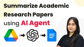 How to Summarize Academic Research Papers using AI Agent