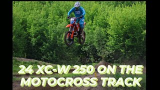 2024 KTM XC-W 250 on the Motocross Track