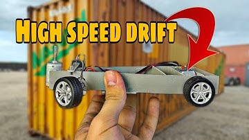 Amazing high speed DRIFT CAR made with recyclable materials