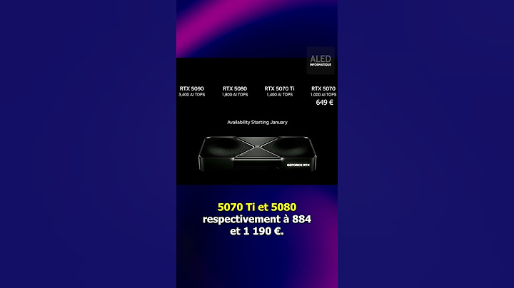 NVIDIA RTX 5000 : Annonce CES 2025