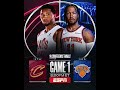 New York Knicks vs. Cleveland Cavaliers in game 1, who will win