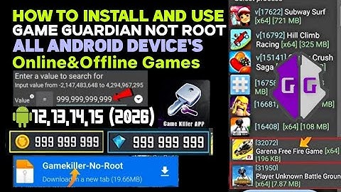 How to install and use Game guardian Not root in game killer apk for all Android devices 2026