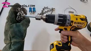 How to set the torque limiter on your drill for cleaning drains with a flexible shaft