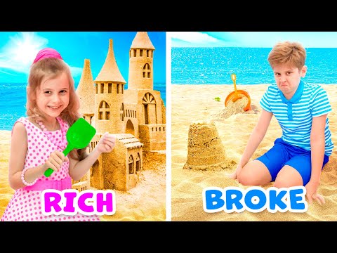 Видео: Eva and Girls vs Boys and Fun video for kids