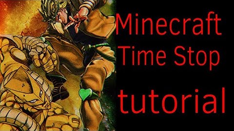 How to make a simple Za Warudo time stop command in Minecraft