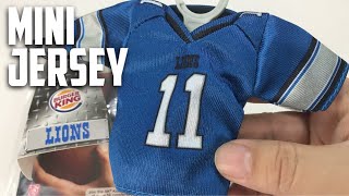 Detroit Lions Burger King NFL Mini Jersey Review