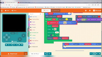 Meowbit / BrainPad Arcade - Tutorial 7: "Jump and Run_2"