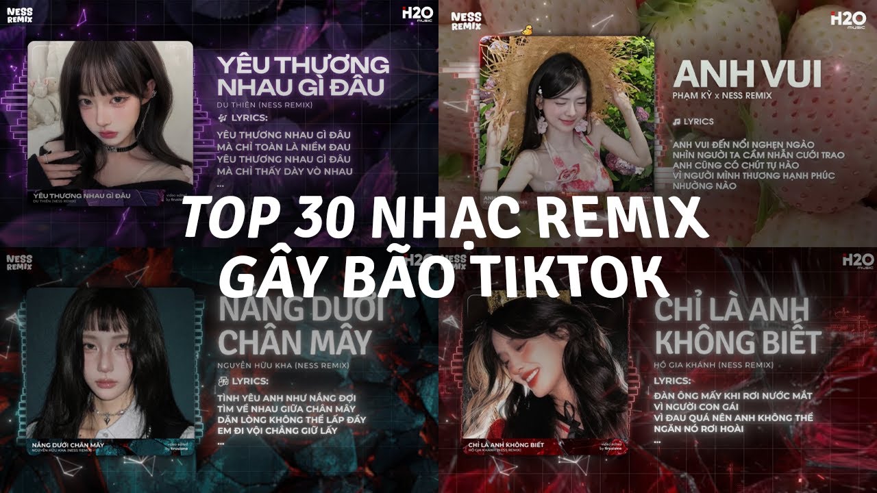 TOP 30 Nhạc Remix Gây Bão TikTok: Yêu Thương Nhau Gì Đâu, Nắng Dưới Chân Mây, Anh Vui, Cơ Hội Cuối