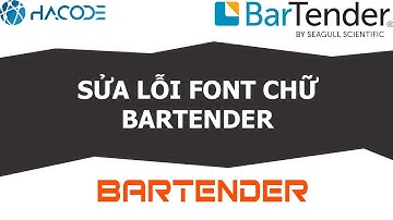 HƯỚNG DẪN sửa lỗi Font Chữ trong Bartender (in mất dấu, thiếu kí tự)