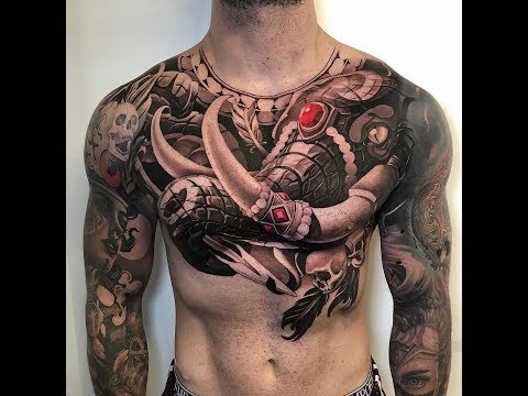 Video Tổng hợp 1 số hình xăm ở ngực đẹp_Tattoo world - youtube