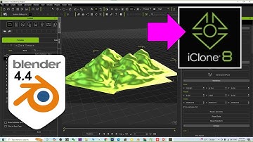 iClone Mountain 3D Modeling with Blender 4.4 - Full Tutorial #blender #iclone #mountain #tutorial