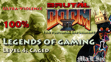 Brutal Doom 2 The Plutonia Experiment - Level 4: Caged